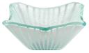 Rosseto Kalderon Stelo White 7 inch Square Handmade Glass Bowl, set of 6