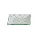 Rosseto Kalderon Zenit White Mini Square Handmade Glass Plate, set of 12