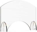 Rosseto Avant Guarde Acrylic Sneeze Guard with Pass Through Window, 24 x 15.5 inch