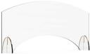 Rosseto Avant Guarde Acrylic Sneeze Guard with Pass Through Window, 36 x 15.5 inch