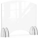 Rosseto Avant Guarde Acrylic Sneeze Guard with Pass Through Window, 48 x 40 inch