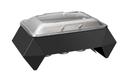 Rosseto Diamond Multi-Chef 10 inch Black Chafer with Soft Closing Lid 3 Fuel Holders and Reversible Burner Stand, 27.75 x 16 x 14 inch