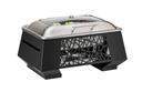 Rosseto GEO Multi-Chef 10 inch Black Chafer with Soft Closing Lid 3 Fuel Holders and Reversible Burner Stand, 24 x 16 x 14.5 inch