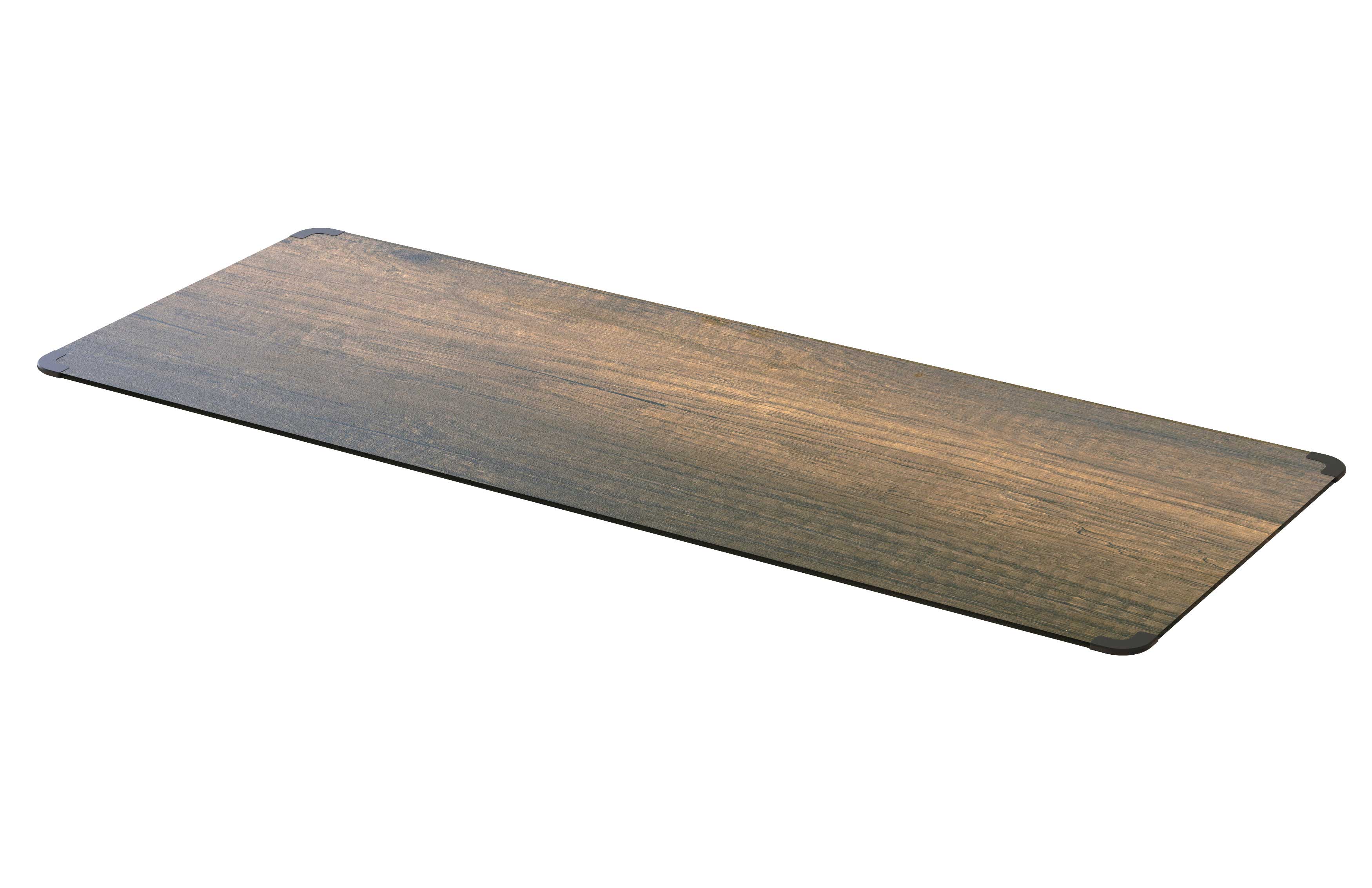 Rosseto Modulite Walnut Rectangular HPL Table Top, 71 × 27.5 × 0.3 inch
