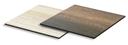 Rosseto Walnut/Natural Wood Reversible 14 inch Square HPL Surface, 14 X 14 X 0.3 inch
