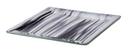 Rosseto Aroma Black and White Square Platter with Rim, 9 x 9 x .5 inch