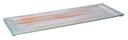 Rosseto Aroma Gold and White Large Rectangle Platter with Rim, 25.5 x 9 x .5 inch