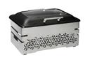 Rosseto Iris 10 inch Stainless Steel Multi-Chef Warmer with Black Soft Close Chafer 3 Fuel Holders and Reversible Burner Stand, 22.50 x 17.50 x 14.50 inch