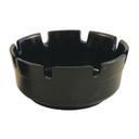 Winco MAS-4K Plastic Black Stackable Ashtray, 4 inch