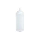 Winco PSB-08C Plastic Clear Regular Squeeze Bottle, 8 Ounce Capacity