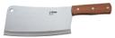 Winco Heavy Duty Cleaver with Wood Handle, 3 1/2 x 8 inch Blade.