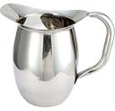 Winco Stainless Steel Heavy Weight Deluxe Bell Pitcher with Ice Catcher, 3 Quart.