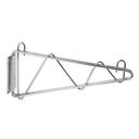 Winco VCB-14 Chrome-Plated Wire Shelving Wall Mount Bracket, 14 inch