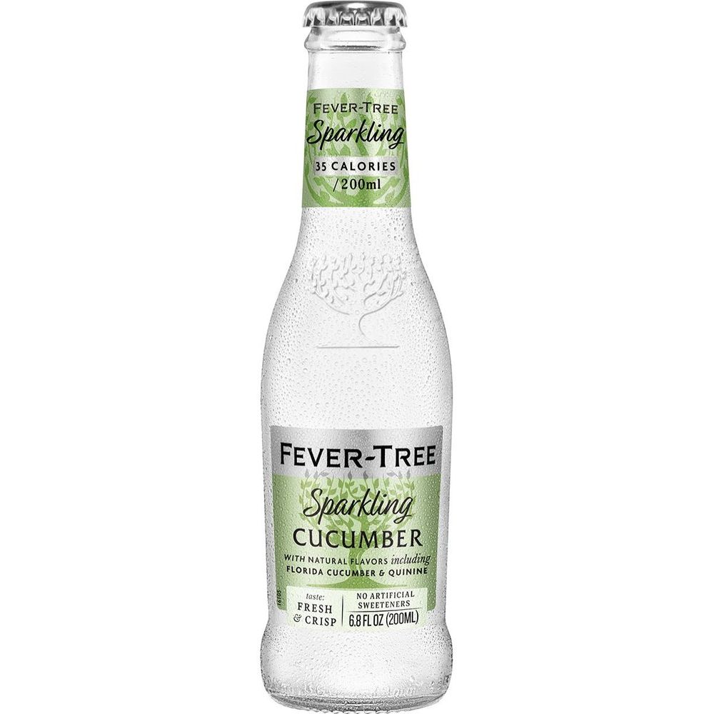 Fever Tree Sparkling Sparkling Cucumber Soda, 27.2 Fluid Ounce -- 6 per case