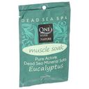 One With Nature Muscle Soak Eucalyptus Dead Sea Bath Salt, 2.5 Ounce -- 6 per case