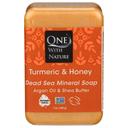 One With Nature Turmeric and Honey Dead Sea Mineral Bar Soap, 7 Ounce