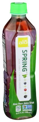 Alo Spring Mixed Berry Aloe Vera Juice Drink, 16.9 Ounce -- 12 per case