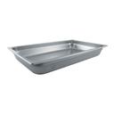 Winco SPJL-102 25 Gauge 18/8 Stainless Steel Full Size Anti-Jam Steam Table Pan, 2.5 inch Deep