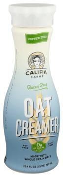 Califia Farms Unsweetened Oatmilk Creamer, 25.4 Fluid Ounce -- 6 per case