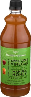 Wedderspoon Apple Cider Vinegar with Manuka Honey, 25 Ounce -- 6 per case
