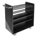 Rosseto Skycap Rolling Cart with Wheels, 42 x 19.25 x 45.25 inch