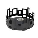 Rosseto Short Round Black Matte Warmer, 14.38 x 14.38 x 6.75 inch