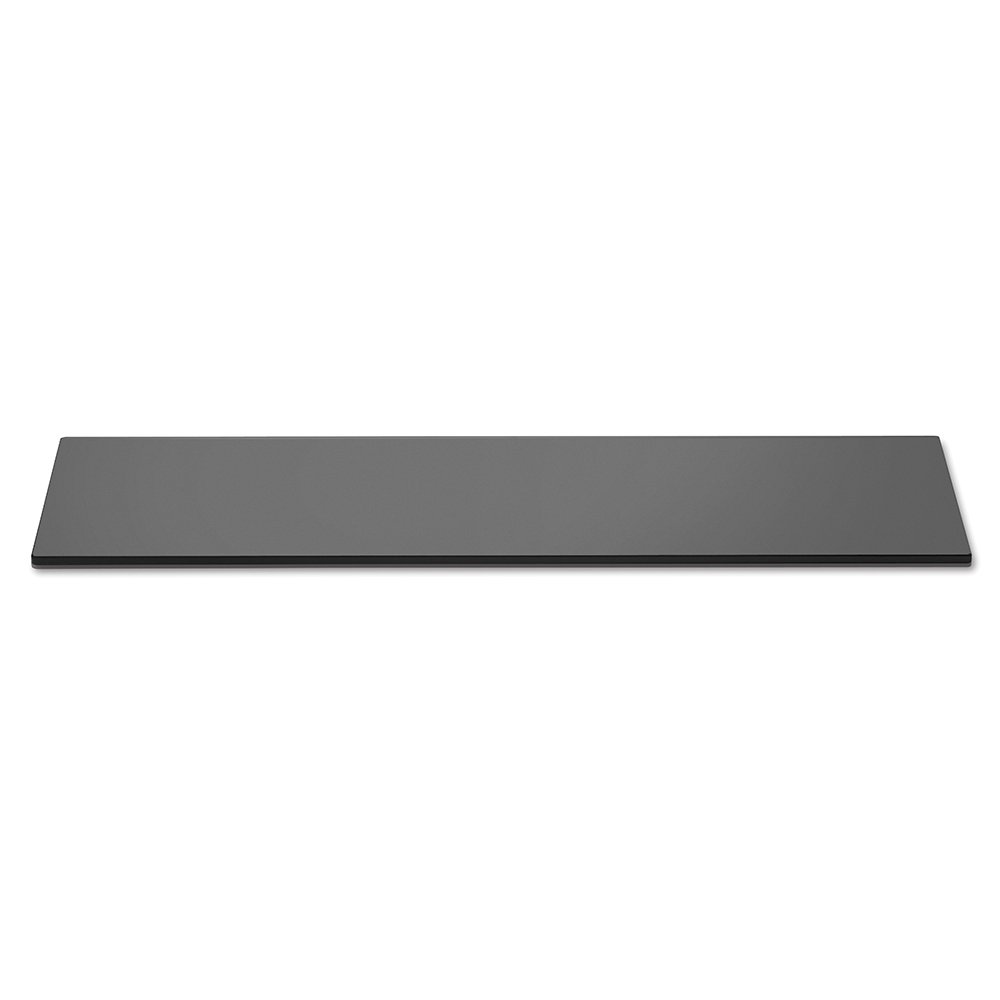 Rosseto Narrow Rectangular Black Acrylic Surface, 33.5 x 7.75 x 0.38 inch