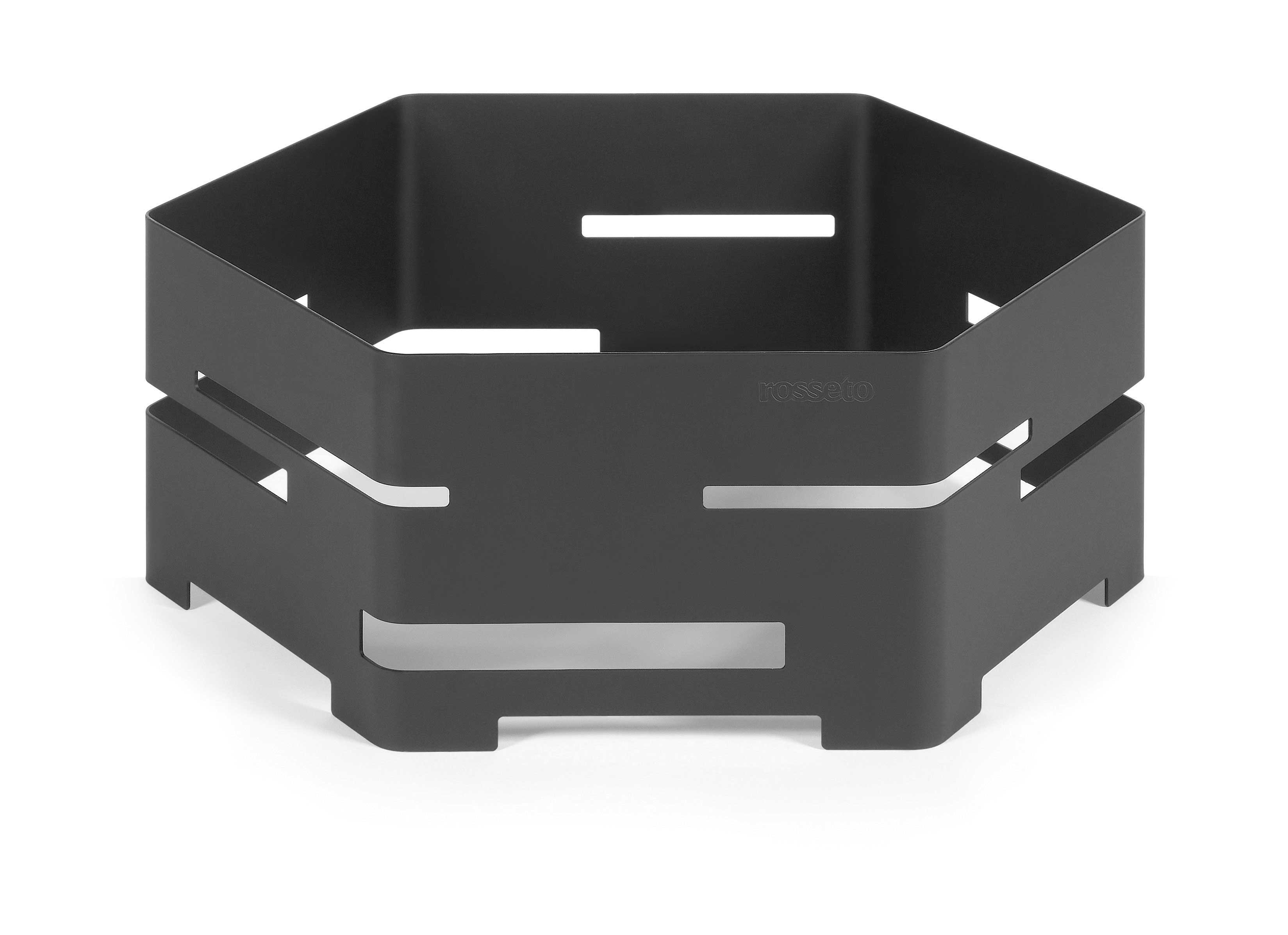 Rosseto Honeycomb Small Black Matte Riser, 13 x 11.5 x 4.75 inch