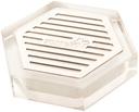 Rosseto Honeycomb Acrylic Drip Tray with Stainless Steel Insert, 4 x 4 x 1 inch