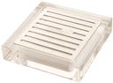 Rosseto Square Acrylic Drip Tray with Stainless Steel Insert, 4.25 x 4 x 1 inch