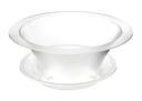 Rosseto Small Round Frosted Acrylic Bowl Ice Housing and Drip Tray, 17 x 17 x 7.25 inch