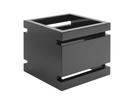 Rosseto Skycap Short Black Gloss Bamboo Multi-Level Riser, 6.5 x 6.5 x 6.5 inch