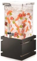 Rosseto Square Beverage Dispenser with Black Gloss Bamboo Base, 1 Gallon