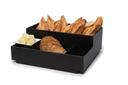 Rosseto Acrylic Large Condiment Black Matte Tray Bakery Block, 16 x 14.5 x 6.25 inch