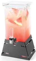 Rosseto Square Beverage Dispenser with Black Matte Pyramid Base, 1 Gallon