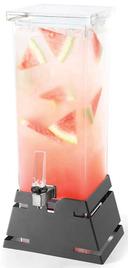 Rosseto Square Beverage Dispenser with Black Matte Pyramid Base, 2 Gallon