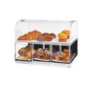 Rosseto Dome Three Drawer Bakery Case with Three Row Divider Tray, 19 x 12.63 x 14.88 inch