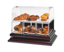 Rosseto Small Two Door Bakery Cabinet with Three Frosted Trays, 19.63 x 12.75 x 23.25 inch