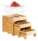 Rosseto Clear Acrylic Insert and Tub for Natura Large Nesting Bamboo Box, 12.5 x 12.5 x 2.38 inch