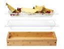 Rosseto Clear Acrylic Insert and Tub for Natura Medium Bamboo Tray and Stand System, 20 x 7 x 2.75 inch