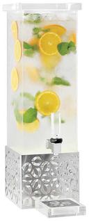 Rosseto Iris Square Beverage Dispenser with Stainless Steel Base, 2 Gallon