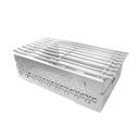 Rosseto Iris Multi-Chef 7 inch Stainless Steel Warmer Kit with Grill 3 Fuel Holders and Reversible Burner Stand, 23.25 x 13.5 x 8.13 inch