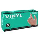 Safeko Small Clear Powder Free Vinyl Industrial Gloves, 100 count -- 10 per case