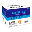 Safeko Large Black 4 Mil Powder Free Nitrile Examination Gloves, 100 count -- 10 per case