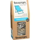 Teapigs Lazy Days Lemon and Ginger Herbal Tea, 15 tea bags -- 6 per case