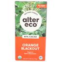 Alter Eco Organic Orange Blackout Dark Chocolate Bar, 2.65 Ounce -- 12 per case