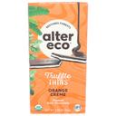 Alter Eco Organic Orange Creme Dark Chocolate Truffle Thins Bar, 2.96 Ounce -- 12 per case