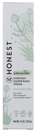 The Honest Soothing Relief Diaper Rash Cream, 2.5 Ounce