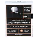 Copper Cow Coffee Classic Black Pour Over Single Serve Coffee, 2.1 Ounce -- 8 per case