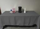 Intedge Grey Poly/Cotton Tablecloth, 45 x 110 inch 